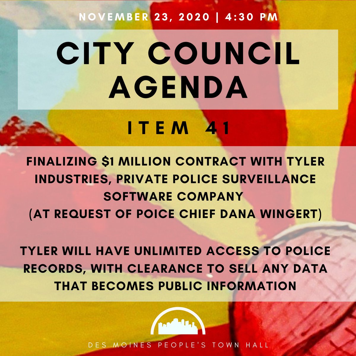 Still consent: In September, Council approved a contract with Tyler Industries for ~$1 millon. Here they are just finalizing terms of a contract.From here on out, the City Manager has complete control over terms of the contract, as long as the financial amount does not change.