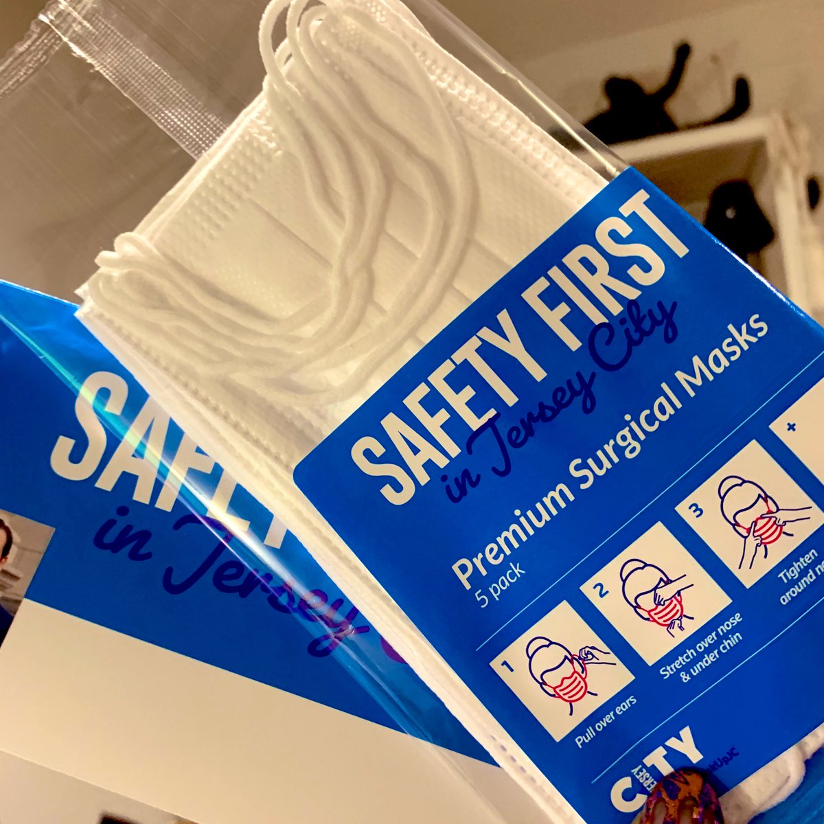 shannboogie's tweet photo. A big shoutout to @JerseyCity and Mayor @StevenFulop for doing what  others wouldn’t and sending all JC residents face masks. https://t.co/L3LygYkvye