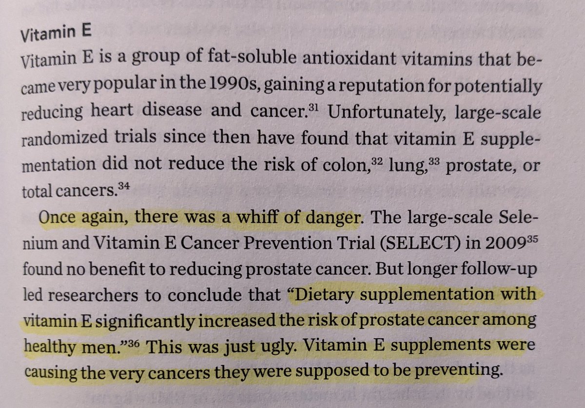 Careful with your vitamins some give you cancer. I told you 