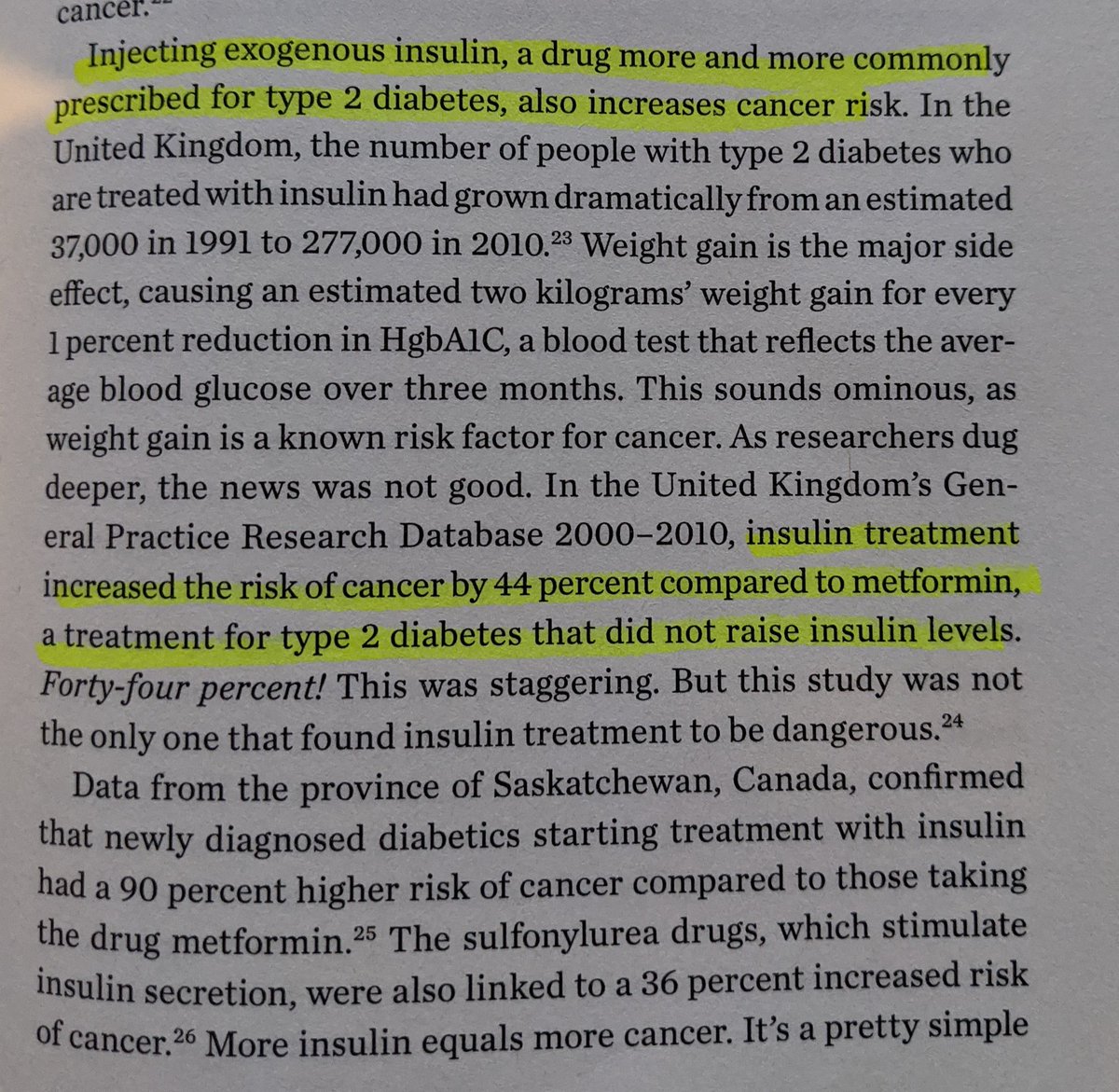 Diabetes, Insulin & Cancer