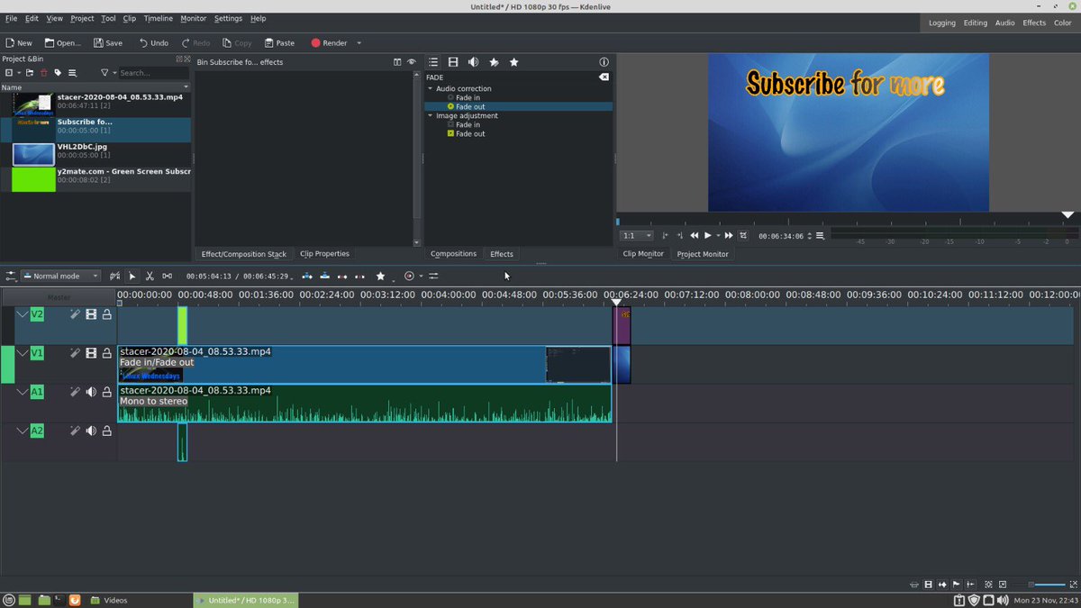 2j4ez's tweet image. Current recording how I edit videos in kdenlive on Linux for Linux wednesdays #linux #linuxbot #ubuntu #mint