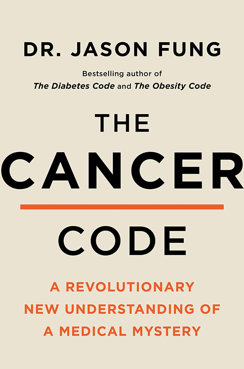 I just finished "The Cancer Code" by Jason Fung ( @drjasonfung) easily the best book I've read this year.Highly recommend.