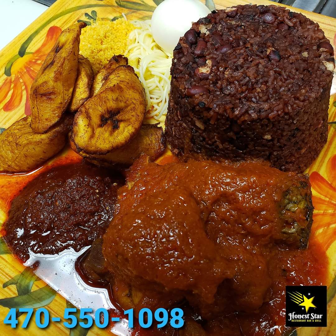 Wache
<a href="/HonestStarRest/">HonestStarRestaurant</a>
Honest Star Restaurant Bar &amp;Grill 
1848 Old Norcross Rd.
Lawrenceville, Ga. 30044
470-550-1098
470-550-1099
honeststarrestaurantbar.com

@honeststarrestaurantbar
#Africanfood, #Ghanaianfood, #Nigerianfood, #finedining, #delicious, #Africansoups, #Atlanta.