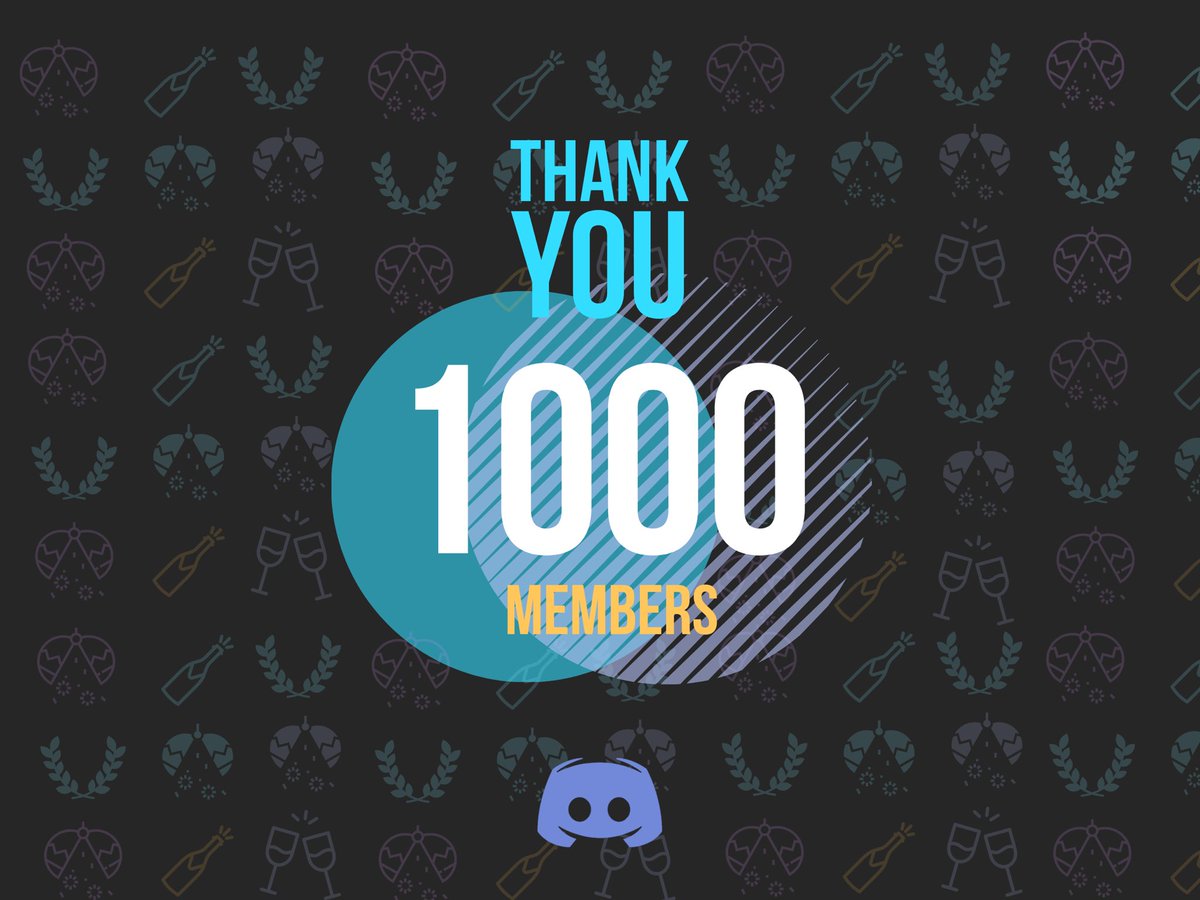 We hit 1000 members on our discord today!! Here’s to greater things 🤩