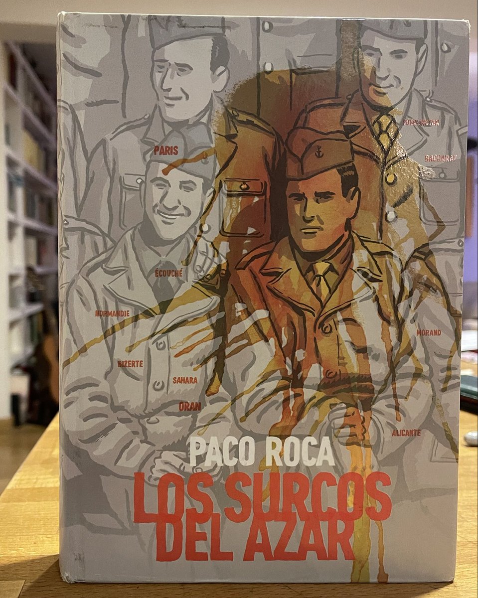 librodecabecera's tweet photo. Esos españoles que combatieron el fascismo en la Segunda Guerra Mundial. Personas que se separan en un momento dado y después de pasar mil aventuras se reencuentran en un lugar perdido. Los surcos del azar, que decía Machado. https://t.co/MHadR25Mpg