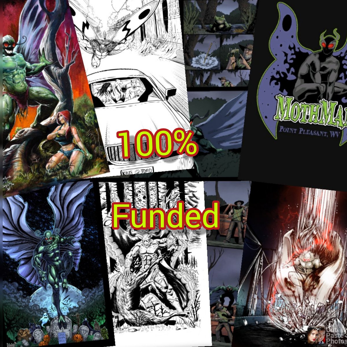 mess_shane's tweet photo. 🔥🔥100% funded🔥🔥 Thankyou to all the backers and creators to getting us this far! Now we will go into final 30 days reaching for those stretch goals🔥🔥 #comicsgate #mothman 
https://t.co/wnq5GfwAoW https://t.co/sZwCL0nezN
