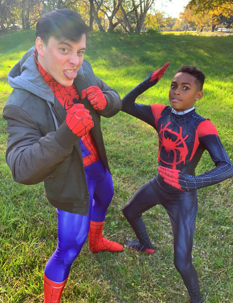 You requested it, so we got my lil nephew-in-spirit, Gavin, a Miles Morales spidey suit, and you were correct... it is awesome. 🕷