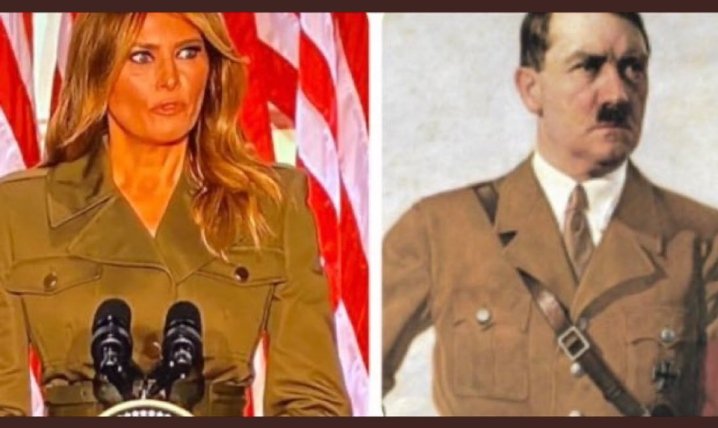 Freedom84725750's tweet photo. @FLOTUS @WhiteHouse Yes Mrs. Hitler! Go home! https://t.co/qVWIJUbcpe