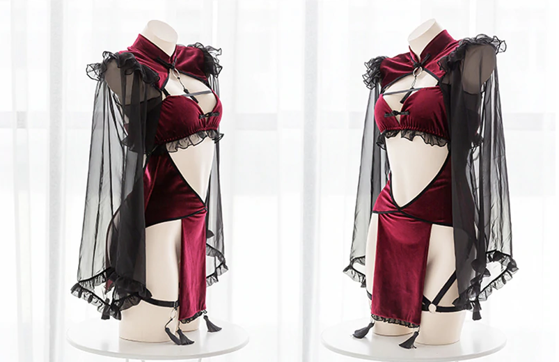 One Size - Halloween Gothic Black Red Lace Sexy Lingerie

lalunabeauty.us/product/hallow…

#lingerie #cosplay #halloween #winered #lalunabeauty #patreon #onlyfans