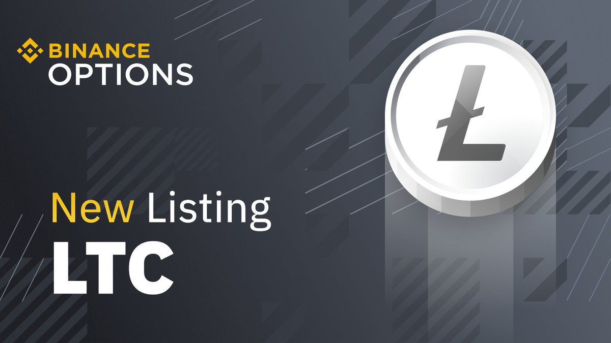 Binance Options Will List $LTC Contract ➡️https://t.co/Q9JprpIkBG