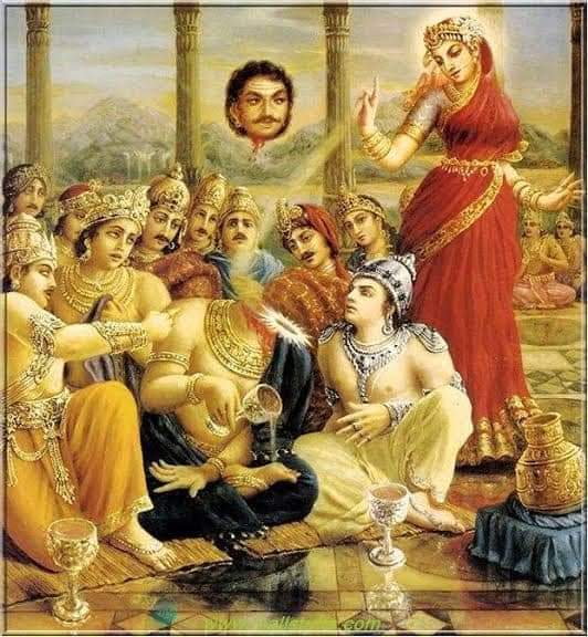 Mohini cheated by putting the danavs under an illusion of her beauty & make them wait for their turn to have amrut, she distributed most of it to The Devtas. From the danavas side, Sarvabhānu was very focused & understood the trick played by Shree Vishnu in Mohini form,