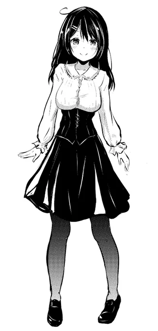 漫画用キャラデザちゅう育ちのいい元気な子 