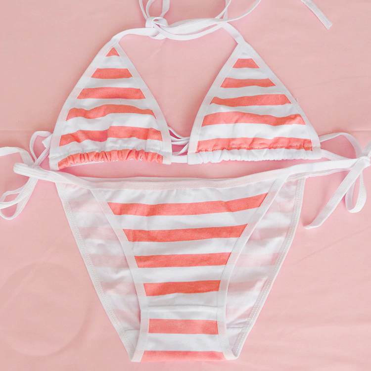 One Size - Japanese Blue Pink White Striped Bikini Swimwear

lalunabeauty.us/product/japane…

#bikini #swimwear #lalunabeauty #lingerie #summerwear