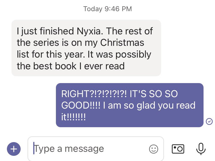 sarahshep's tweet photo. Got this amazing message from a student tonight - the power of a good book strikes again! Thank you @Scott_Thought for writing a series I recommend to all my students. #readinglove #pssdmpsc 📚🤓 https://t.co/oprre6Ebox
