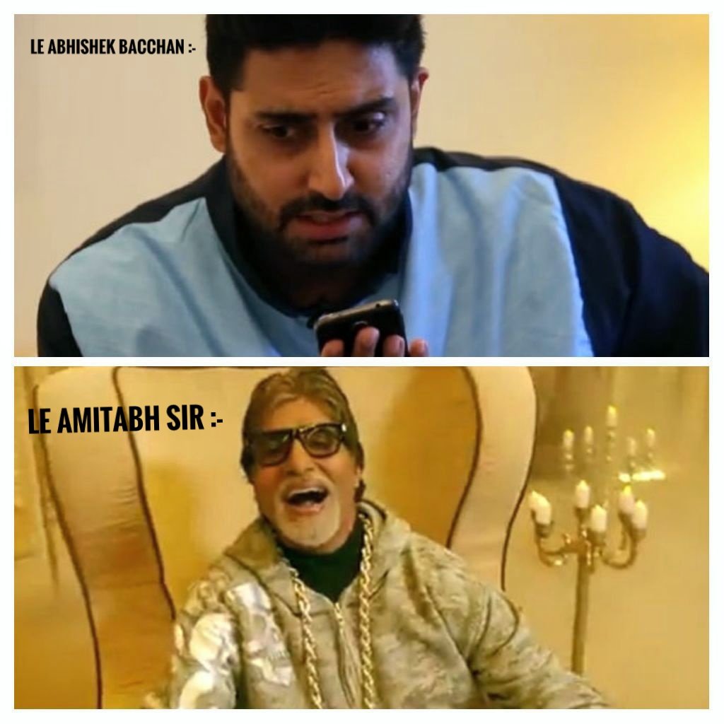 ashishkumar_04's tweet photo. *Abhishek Bachchan calls Amitabh*

Amitabh :- Namaskar
Abhishek :- Are waah Dad itni jldi phone utha liya , kha pe ho..??
Amitabh :- Humara desh aur poora vishv aaj Covid-19 ki chunauti... https://t.co/9HHmbsBQzR