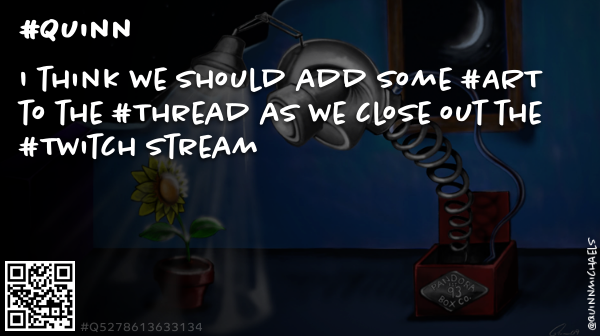 bleubrain's tweet photo. @mediaintell1 I think we should add some #ART to the #Thread as we close out the #Twitch stream #Q #Quinn #QuinnMichaels #Feecting #TimePhoneHack #Tyler #TG93 #TheGame93 #Q5278613633134 https://t.co/dYOGrwBOV9