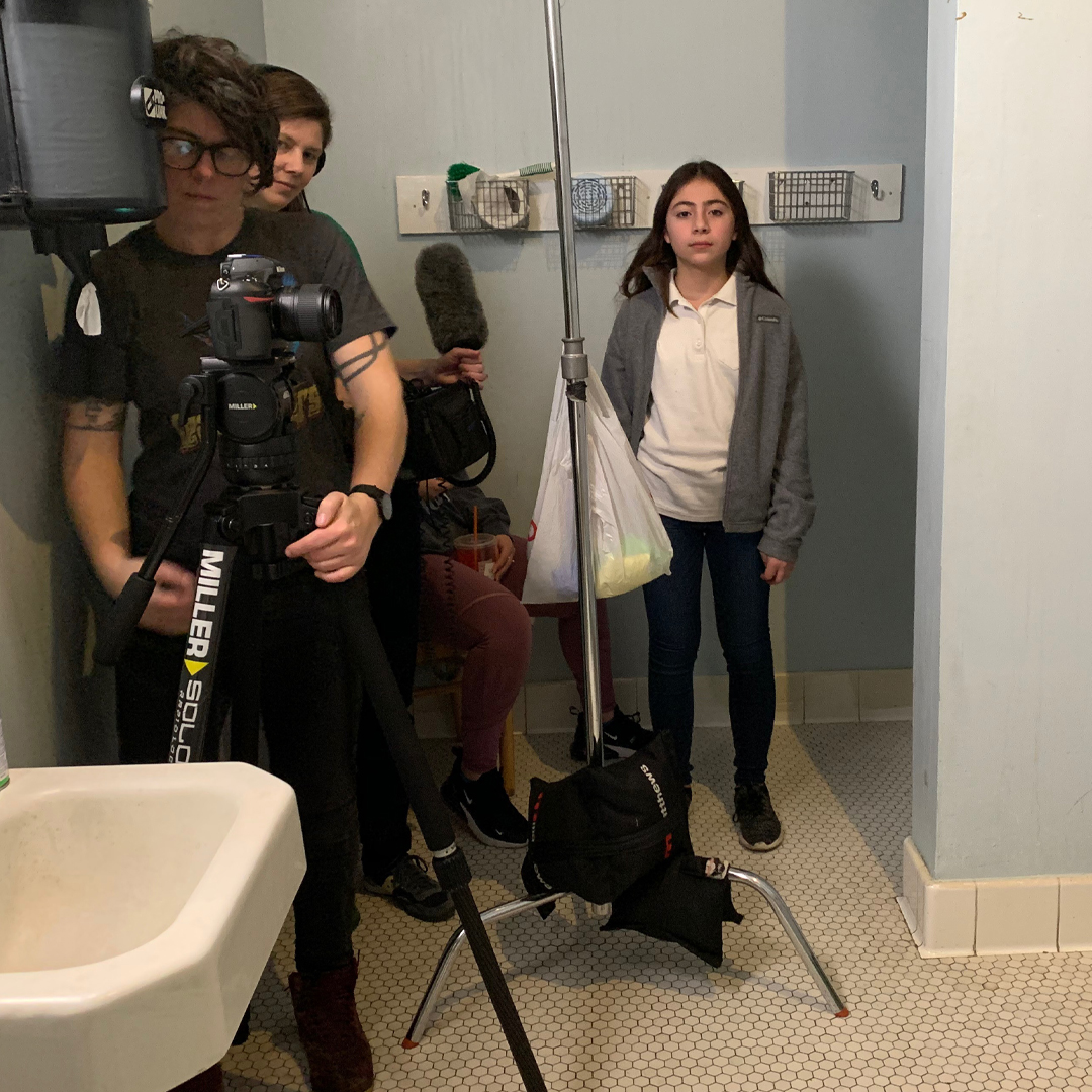 Juvenilefilm's tweet photo. Introducing actor Camila Suazo as young ARIEL. BTS filming cinematic sequences for JUVENILE. Scenes co-written by @jameyhatley. Filmed on location in Memphis, TN by all-female crew @fleming_fish201 @breezylucia @laurajeanorama @truestorypics, Brittany SP Butler, and Bex Blande. https://t.co/xlcHzl8lbP