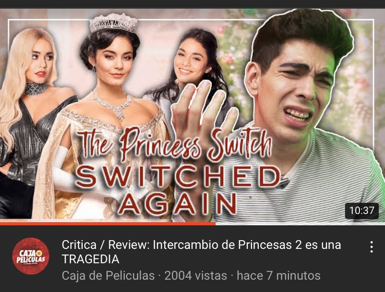 100 % de acuerdoooooo ! No like it! Intercambio de Princesas 2 es una TRAGEDIA https://t.co/XnSKNJlfaP vía @YouTube @Cajadepeliculas https://t.co/vWMWPIhh0D