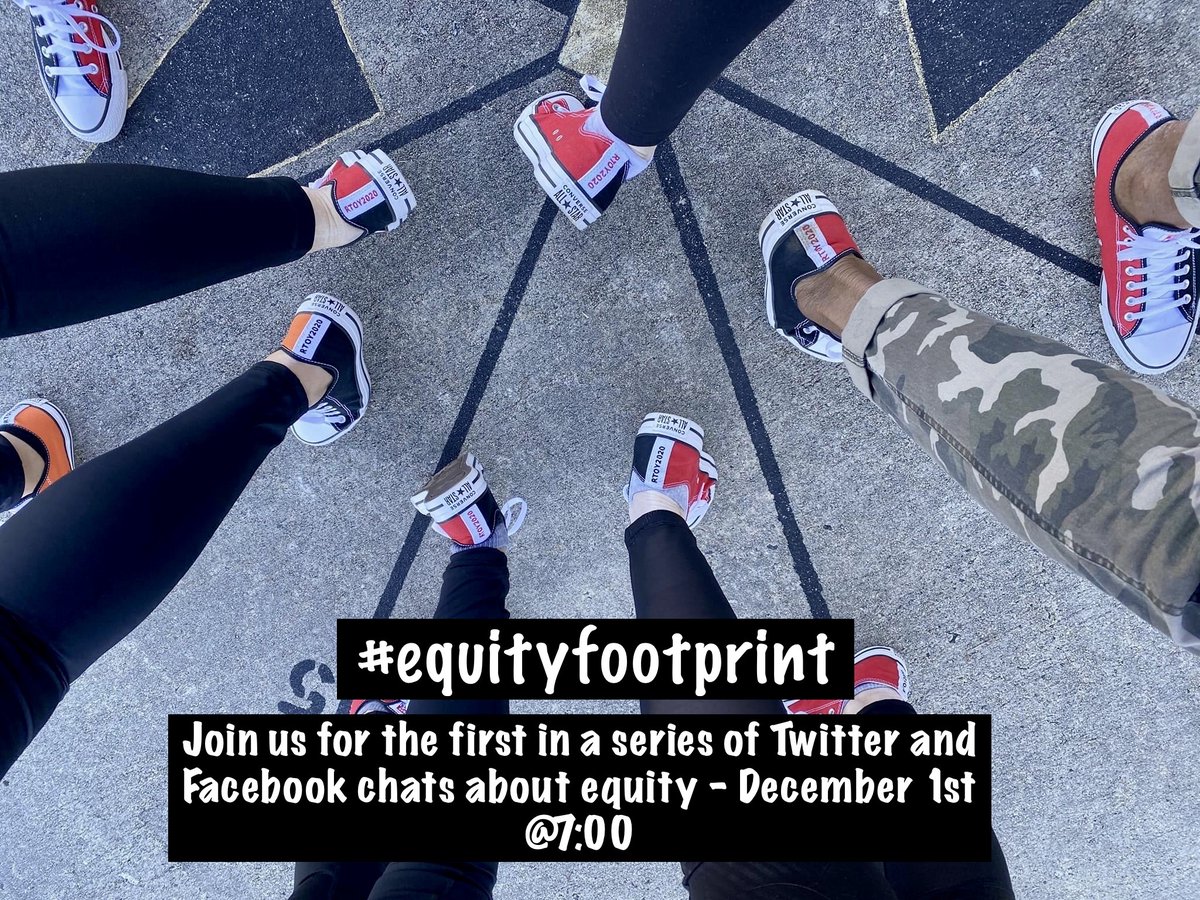 Please join <a href="/StoverScience/">Mrs. Stover</a> @dawngilc <a href="/AshleyBaileyam/">Ashley Bailey</a> <a href="/TheRealDMScott/">Daniel Scott</a> @TSmithECS <a href="/ms_maggiemurphy/">Maggie Simpson Murphy</a> and the 2020 Burroughs Wellcome Fund Teacher of the Year team for a series of equity chats beginning Dec 1st @ 7:00. Your voice is valued! #equityfootprint #nctoypoy <a href="/BWFUND/">BWFUND</a>