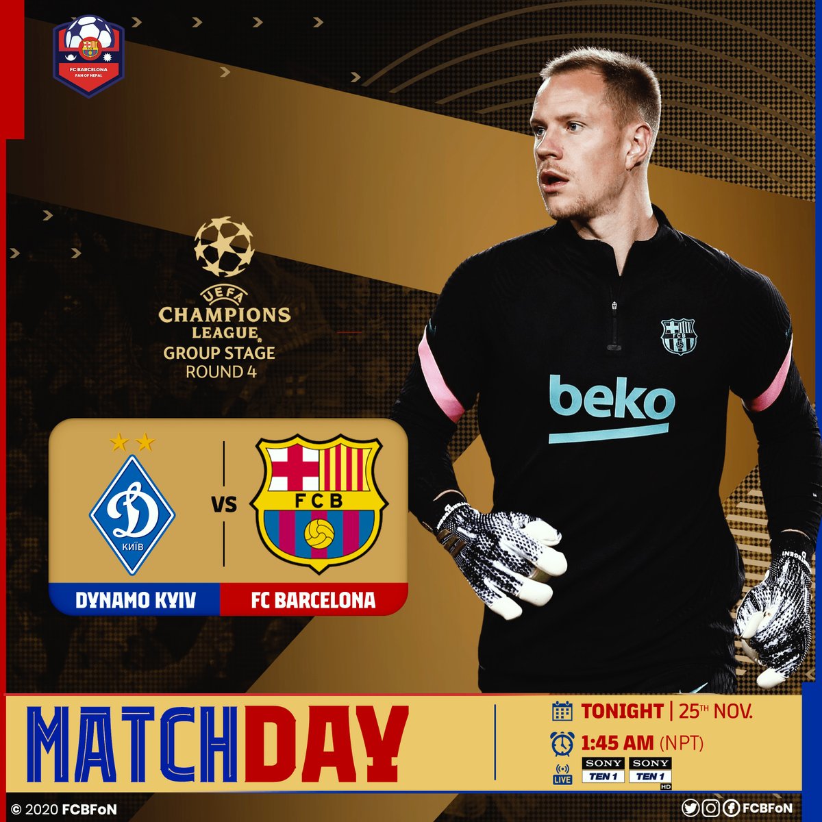 Champions League is ๐๐โค
#MATCHDAY #KyivBarca #UCL #FCBFoN https://t.co/7Ri2Chkh1x