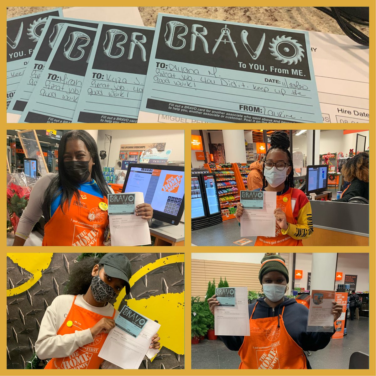 ✨✨Today is Bravo Monday and we are recognizing our top cashiers for their overall performance last week. Meet  our front end super stars ⭐️ Sherizan, Micah, Kyra and Petra ✨✨ #6175 #bravo