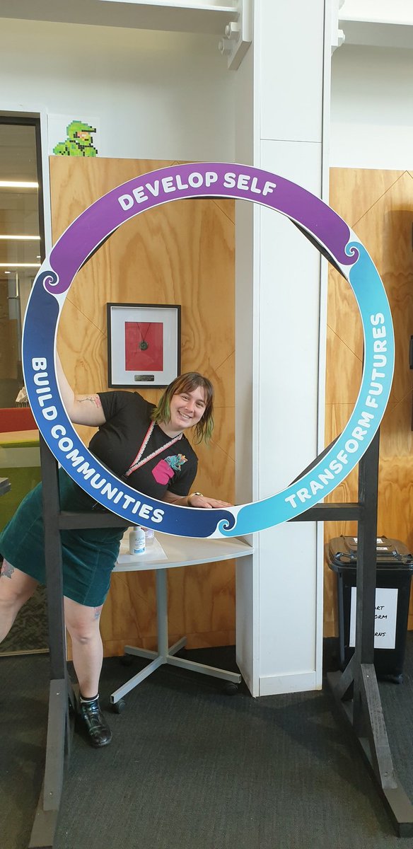 The Rolleston College Spirit photo booth is born....Wahoo!! Whaea Jamie modeling for us. Can't wait to see how we use this in 2021 <a href="/RollestonCol/">Rolleston College</a> #innovation