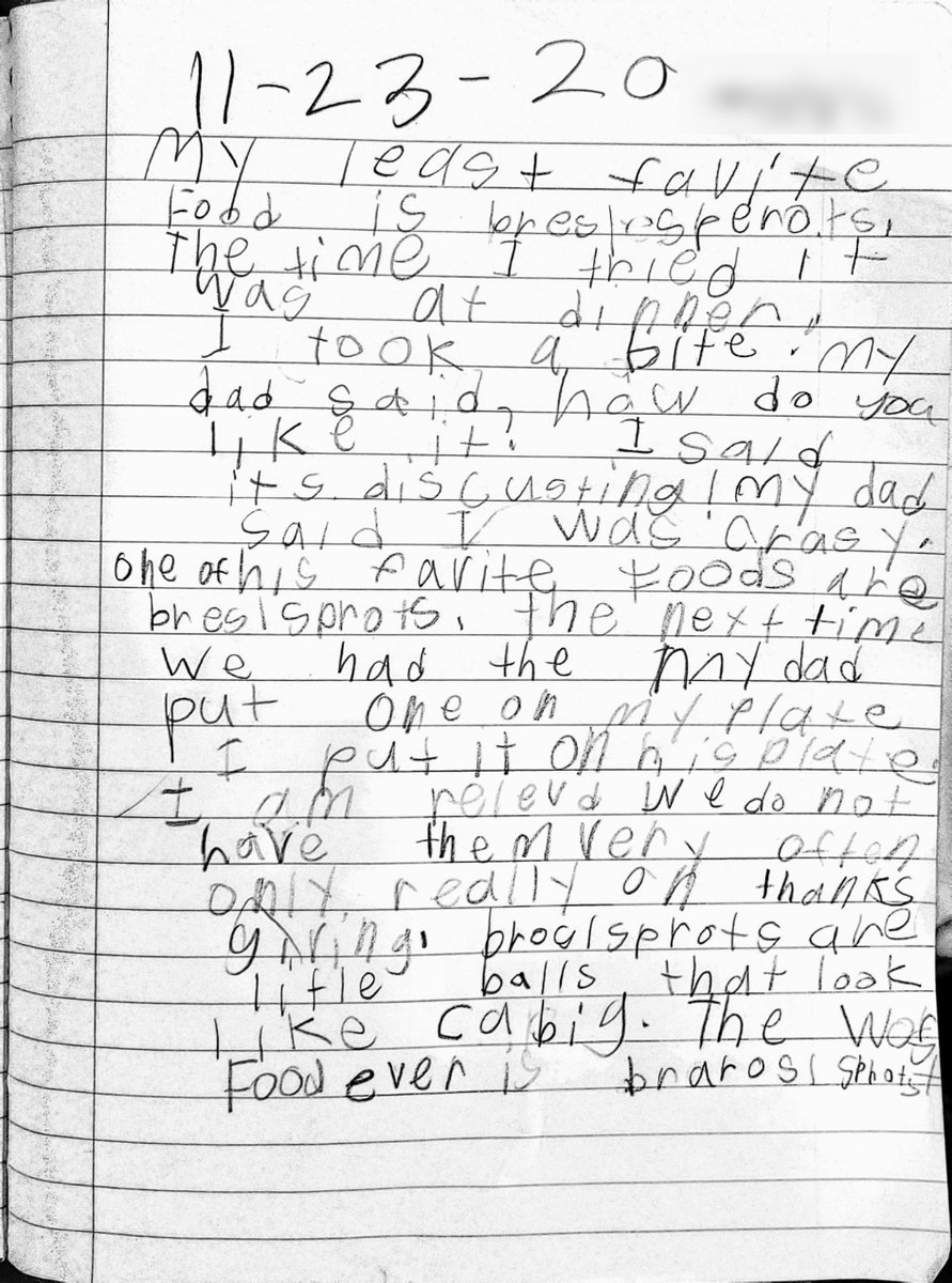 I certainly make about the same amount of spelling and grammar mistakes.Her journal has some great entries, but I found this amusing and asked if I could share it. Her handwriting looks a lot like mine at that age. The whole thing is just too cute, IMHO.
