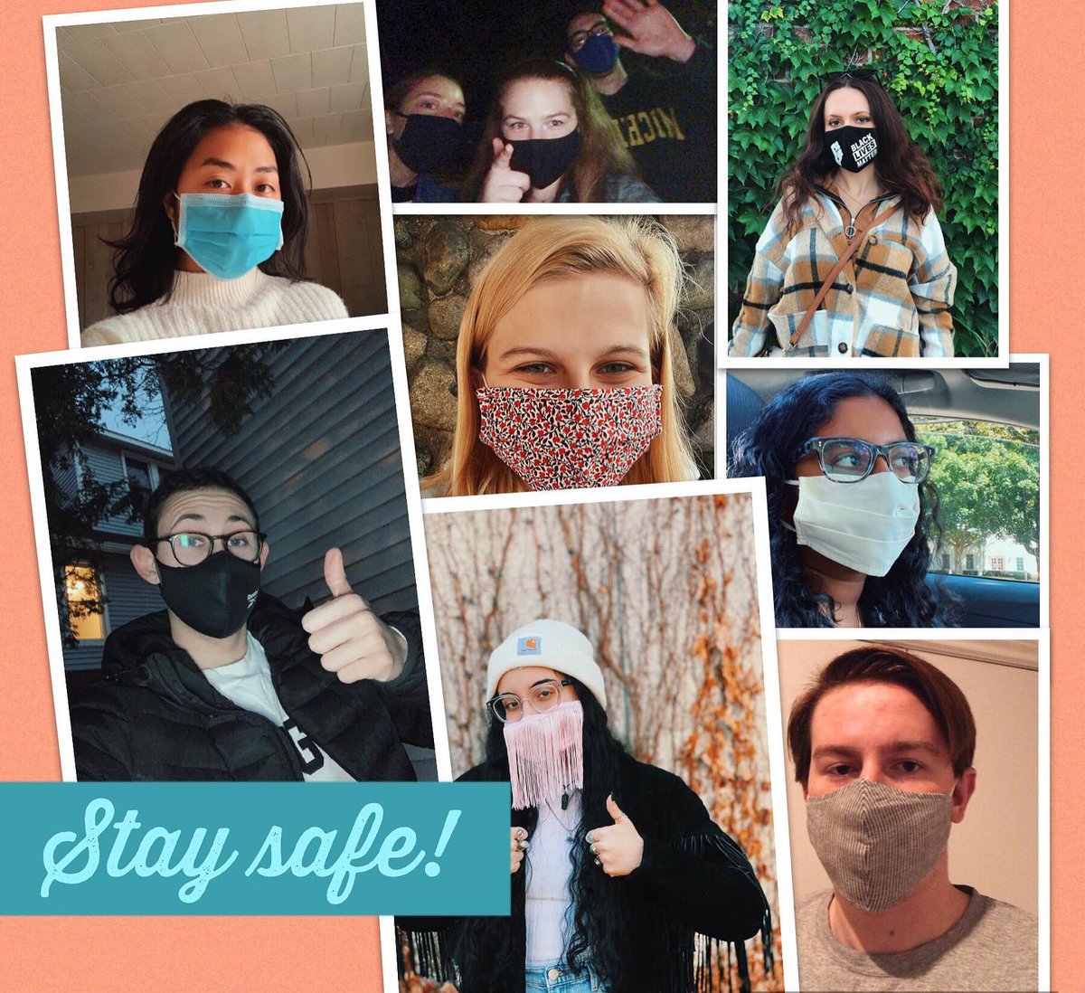 Apart in distance but together in spirit! Thank you to everyone who participated in our mask challenge. On behalf of the Roosevelt Network at Michigan, we hope you all have a restful and safe break. Make smart decisions and of course, wear a mask! 😷