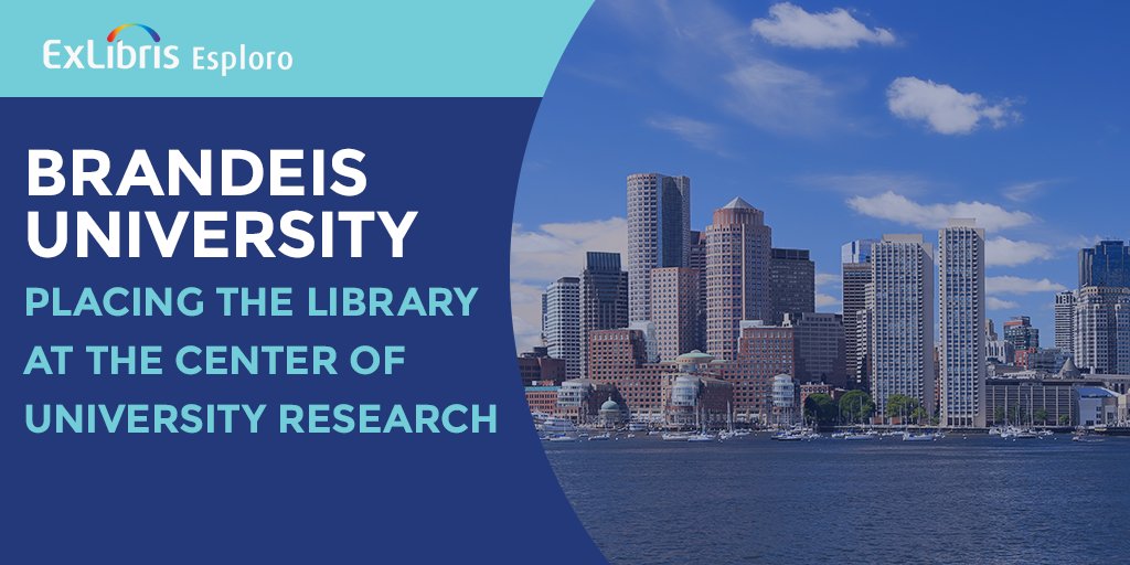 EXLresearch's tweet photo. “#Esploro is really important for us. It gives us the ability to provide
meaningful services to the community in a sustainable way.”

Check out how @BrandeisU library is using Esploro >> https://t.co/y14xy59DzV https://t.co/CHg0DlHWYe
