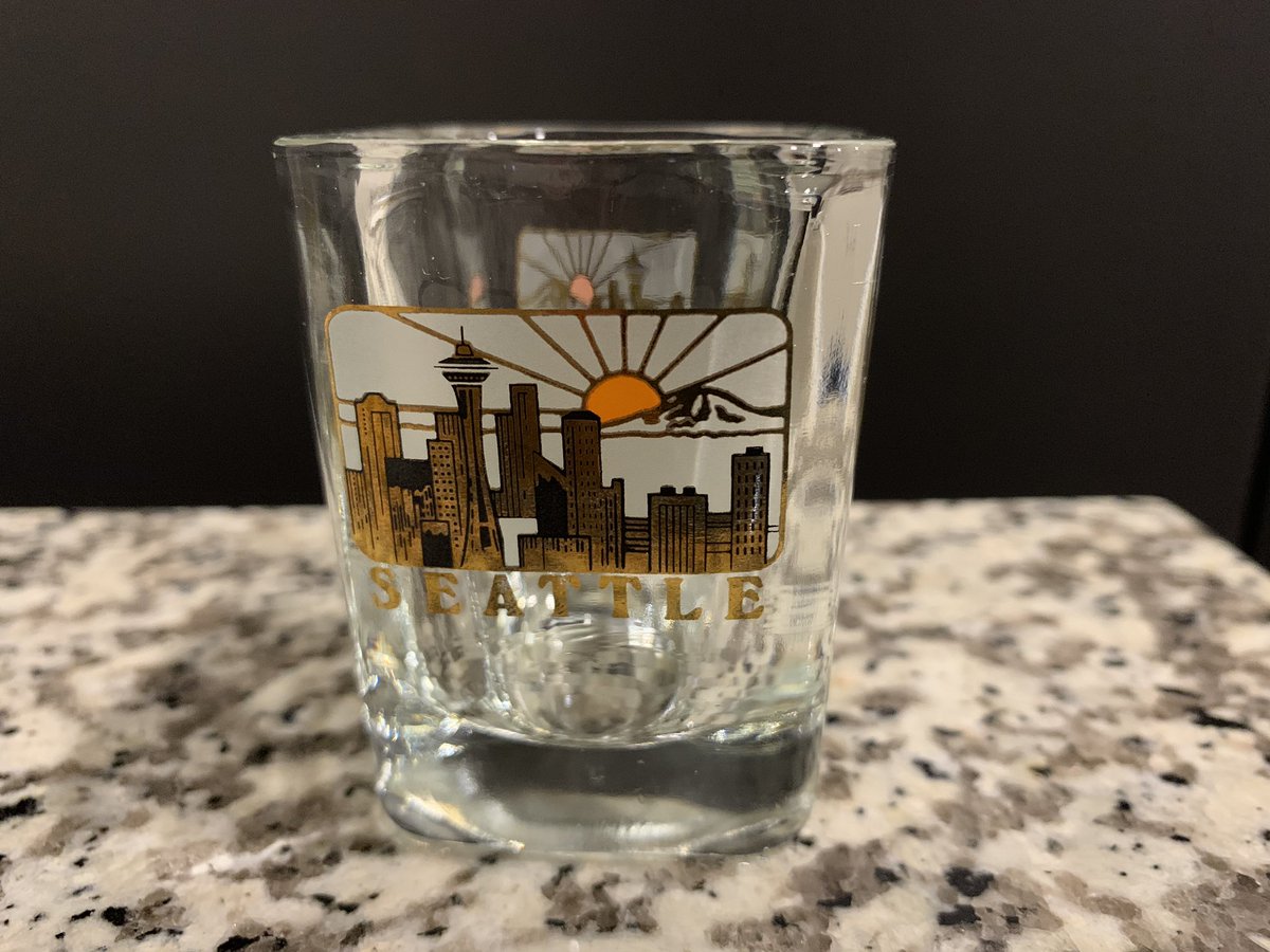 Day 23: In lieu of travel I’d like to do a tour of past trips via shot glasses. This is from our last trip with no kids (outside of my wife’s body). Seattle was fun and the surrounding area was very pretty. We visited the Twin Peaks waterfalls and the Northern Exposure town.