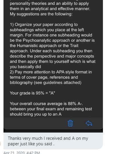 myprowriters01's tweet photo. Customers speak for us
Legit100%
100% Cashback
#customerexperience
#Literature review
#term papers
#reflectiveessays
#Law
#final exams
#quizzes
#essaypay
#English
#biology
#history
#chemistry
#philosophy
#onlineclass
#psychology
#pay research
Whatsapp/text +1 (518) 594-2690 https://t.co/h8uWvKDtSY