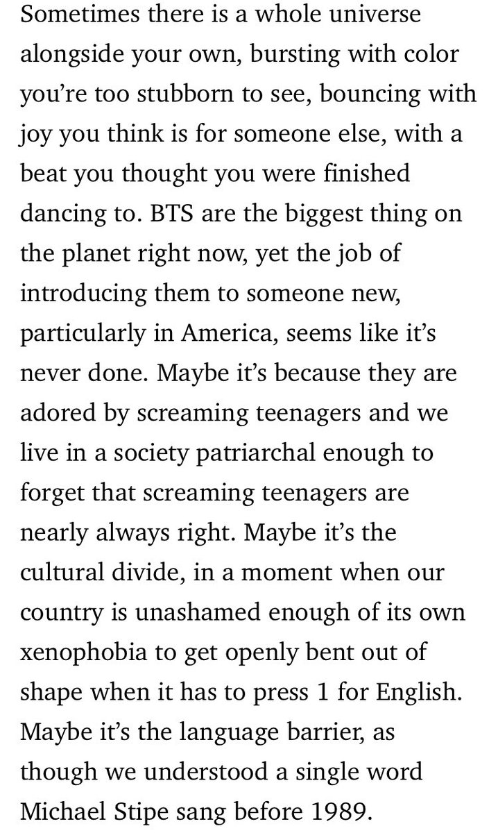 contrast the first screenshot (from THR) with the next three (from esquire). the first flaunts ignorance as if it is relatable. the next three respect the audience’s intelligence and illustrates the writer’s genuine intellectual (and emotional) curiosity about his subjects.