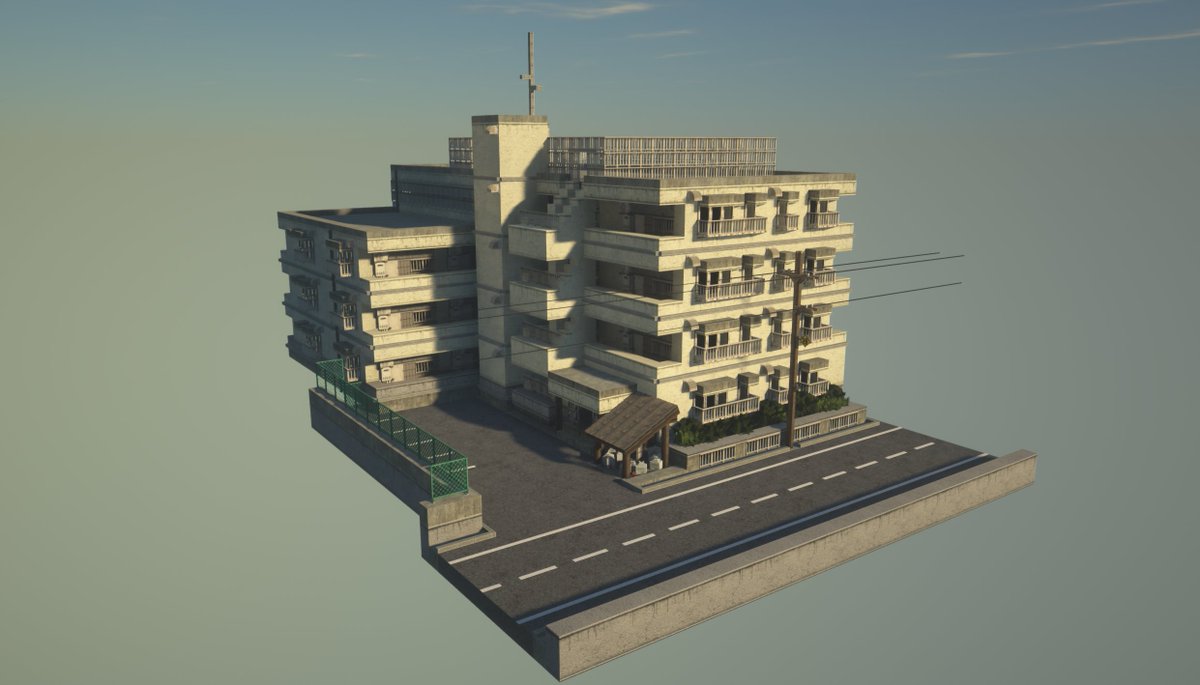 InstantNootles's tweet photo. There's just something about Japanese apartments.
#Minecraft 
#WeAreConquest
#路地裏MOD https://t.co/VBFKbcQ0WA
