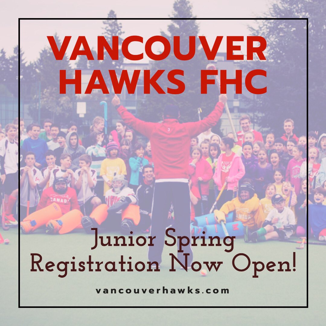 We’re excited to announce registration is now open for our Junior Spring Season. Hope to see you on the pitch!
#vancouverhawks #fieldhockey #fieldhockeybc