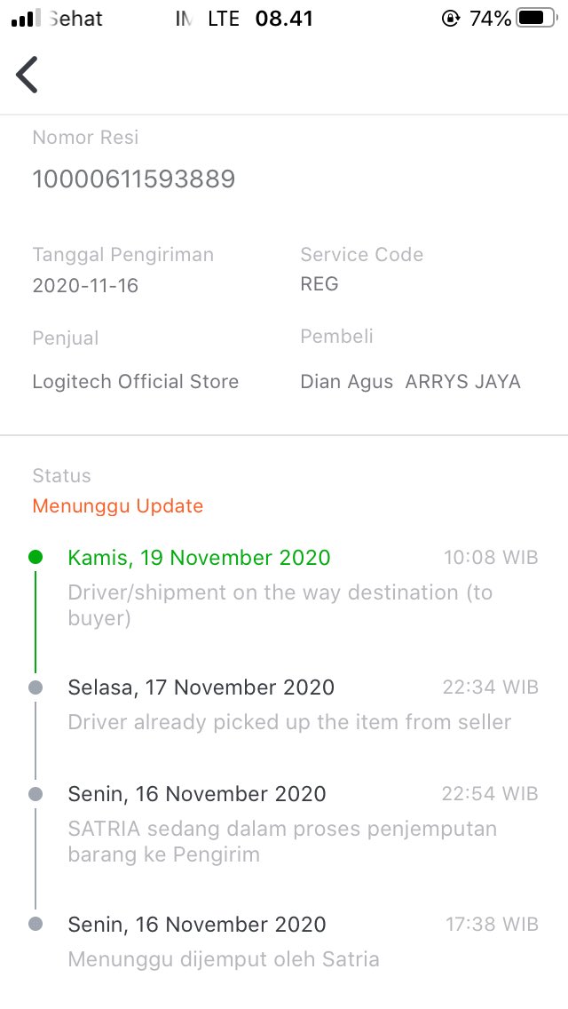 dyan_cug's tweet photo. @anteraja_id sejak hari Kamis smpe hari ini belum jg datang, lamanyaaaaaa....!!! 😪 https://t.co/P1e2czhtqu