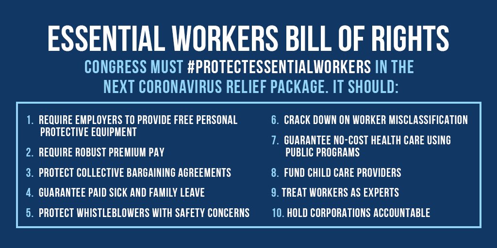 SenWarren's tweet image. When you head to the grocery store this week for your Thanksgiving shopping, remember that grocery store workers are facing serious health risks to keep their communities fed this holiday season. They deserve an Essential Workers Bill of Rights. #ProtectEssentialWorkers