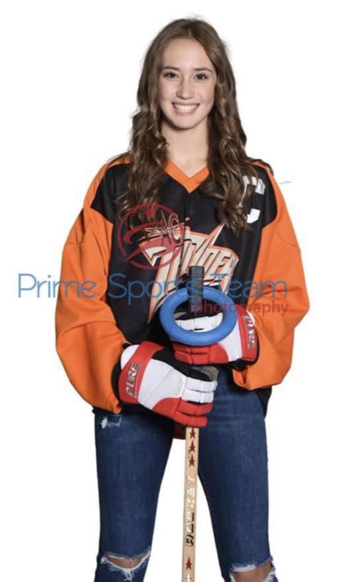 fandemoniumCA's tweet photo. This is Navee, she wears #7 and plays Forward for U16A AC Thunder Ringette.  #athleteoftheday #weloveourFANs https://t.co/FXAuasXdBF