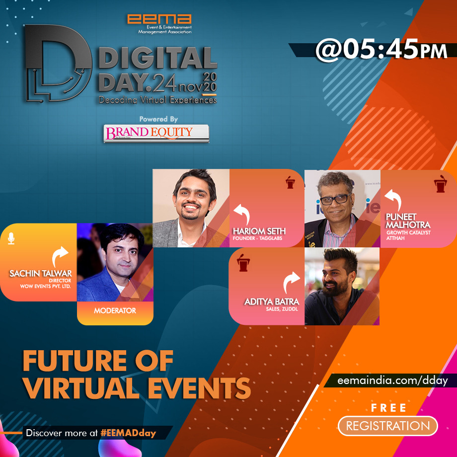 Come, tap into the future of Virtual Events in a day-long event of learning and networking.  Be there eemadday.com/users/signup #eemadday #eventtech