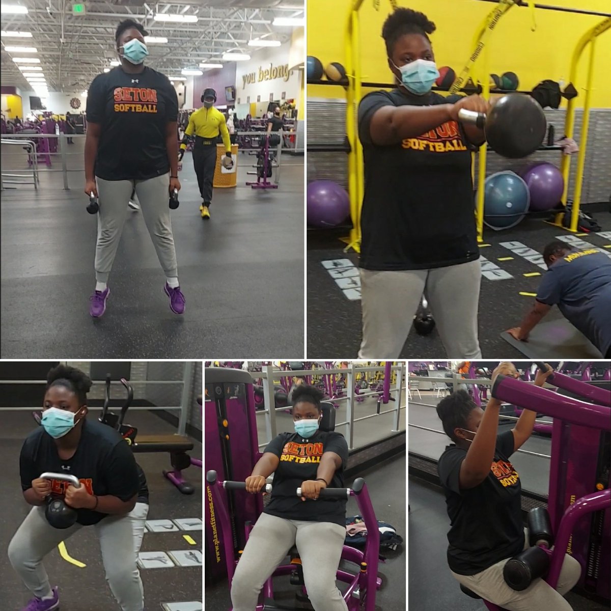 NazaraMuhammad's tweet photo. Went to the gym tonight with my dad, for weight training. Thanks dad!!
#NoOffSeason🏋🏽♀️
#NorthernCalvertFury🥎
#ElizabethSetonSoftball🥎 https://t.co/LAVVxttFq9
