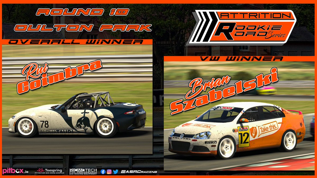 ASRCracing's tweet photo. Rui Coimbra holds off Ronnie Kotz and Clifford Ebben as he takes the overall win @Oulton_Park Kotz finished 0.203s back of Coimbra while Ebben ran out of fuel to finish 4th.
@NihonTigerLP finishes 3rd overall to take the VW win. @Koolguy0003 finished 0.230s behind.
#NotATeam https://t.co/qZ6GD2Dn7m