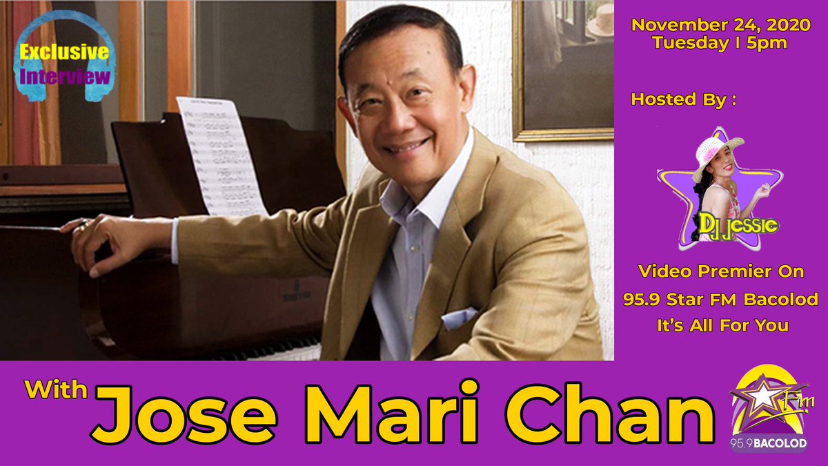 Gusto mo rin ba ng newest Christmas album ni King of Pinoy Christmas Carol #JoseMariChan? Abang na mamaya sa FB page ng 95.9 #StarFmBacolod #StarFmExclusive