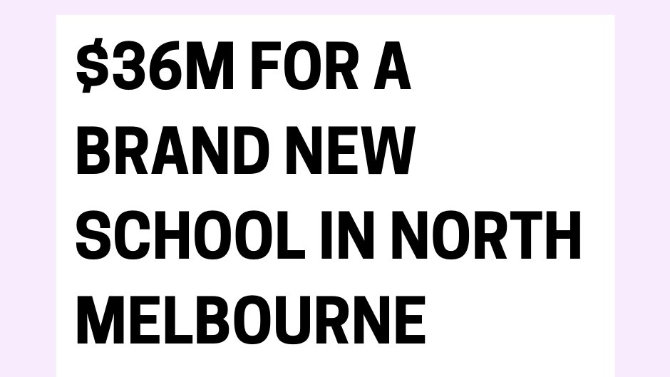 I am really proud to share with you all that the Andrew’s Labor Government will be building a brand-new primary school in North Melbourne. 

This school will open in 2023, accommodating 525 students.
 
#PuttingPeopleFirst #Budget2020