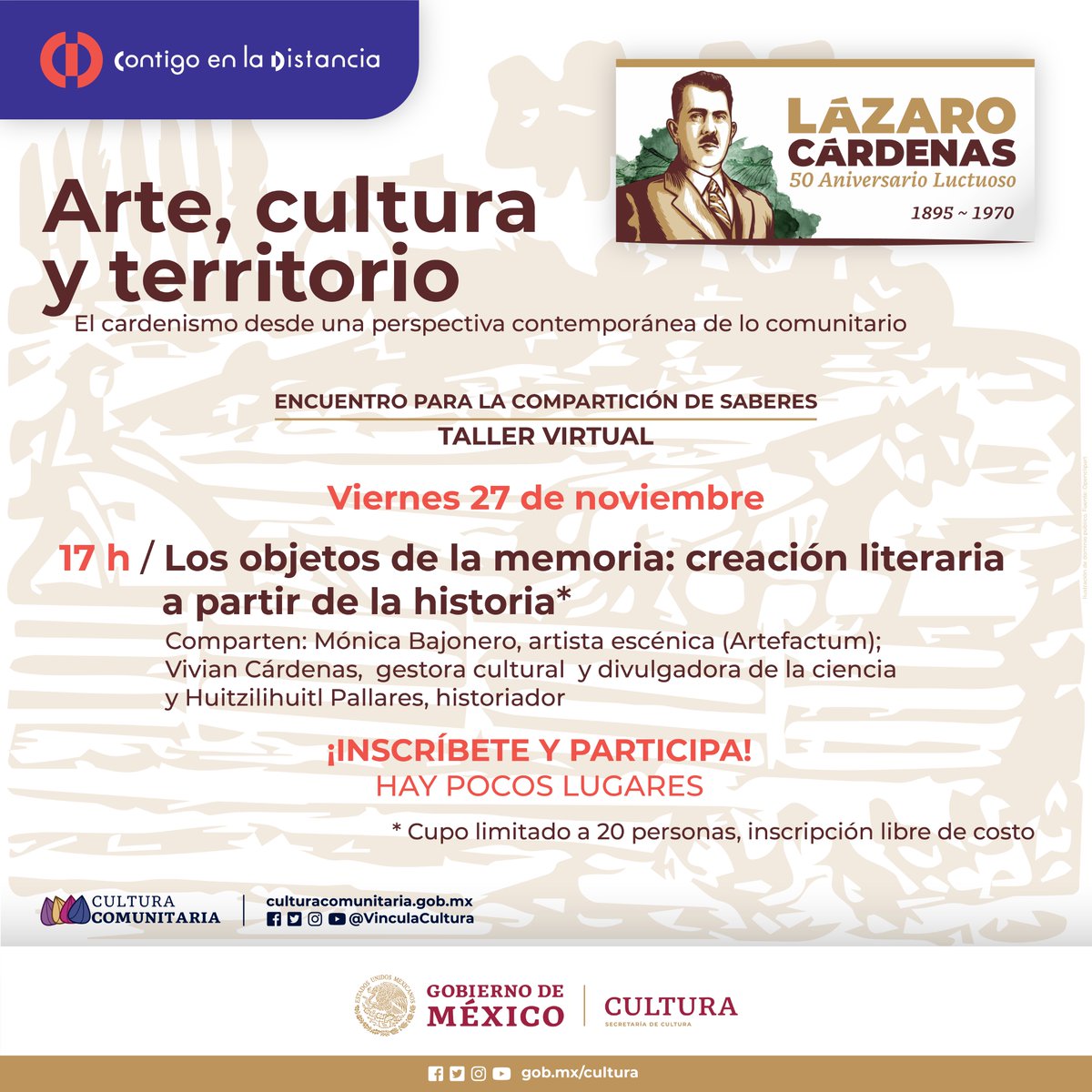 mariachata's tweet photo. vamos, invitación abierta para el taller de creación literaria que va a estar espectacular.
¡inscripción sin costo!
https://t.co/VHSojI3BLS https://t.co/jniOIL3egq