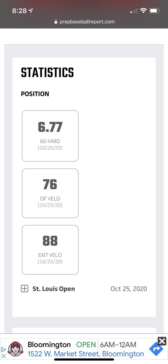 ColeAda67488155's tweet photo. Some of my stats from the pbr showcase I attended! @1PerformanceLab @CoachKsAcademy @IRON_ATHLETICS1  #pbr #uncommitted #baseball #2021grad #60yard https://t.co/kaWMBx1YNk