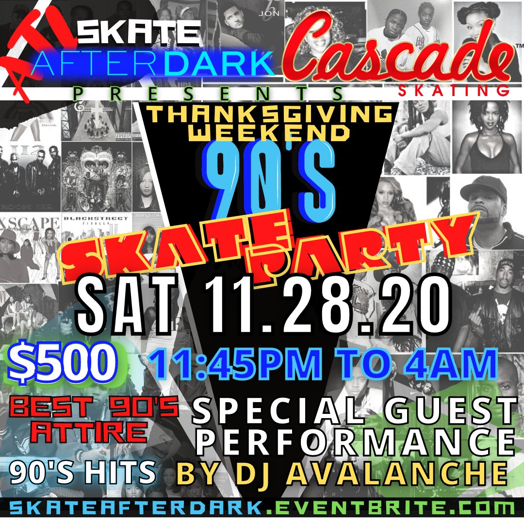 EricBlack41's tweet image. ATL Skate After Dark 90s Skate Party Thanksgiving Weekend  @ Cascade Skating Rink - mailchi.mp/6d2071d1b4e7/4…