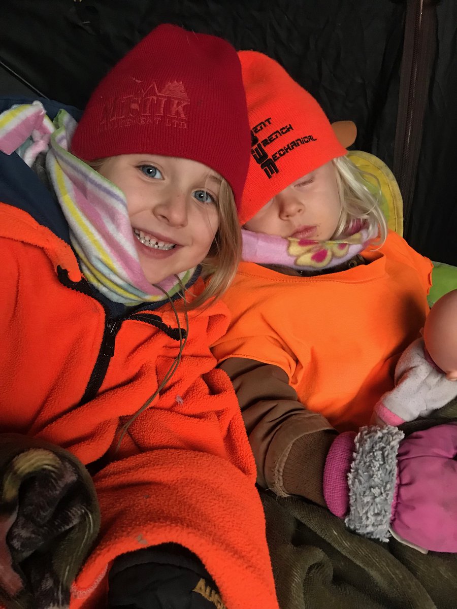 NemethLisa's tweet photo. I’m sure no deer came within a mile of us but who cares... we were hunting #hunt20 https://t.co/6Cx7bFwEx4