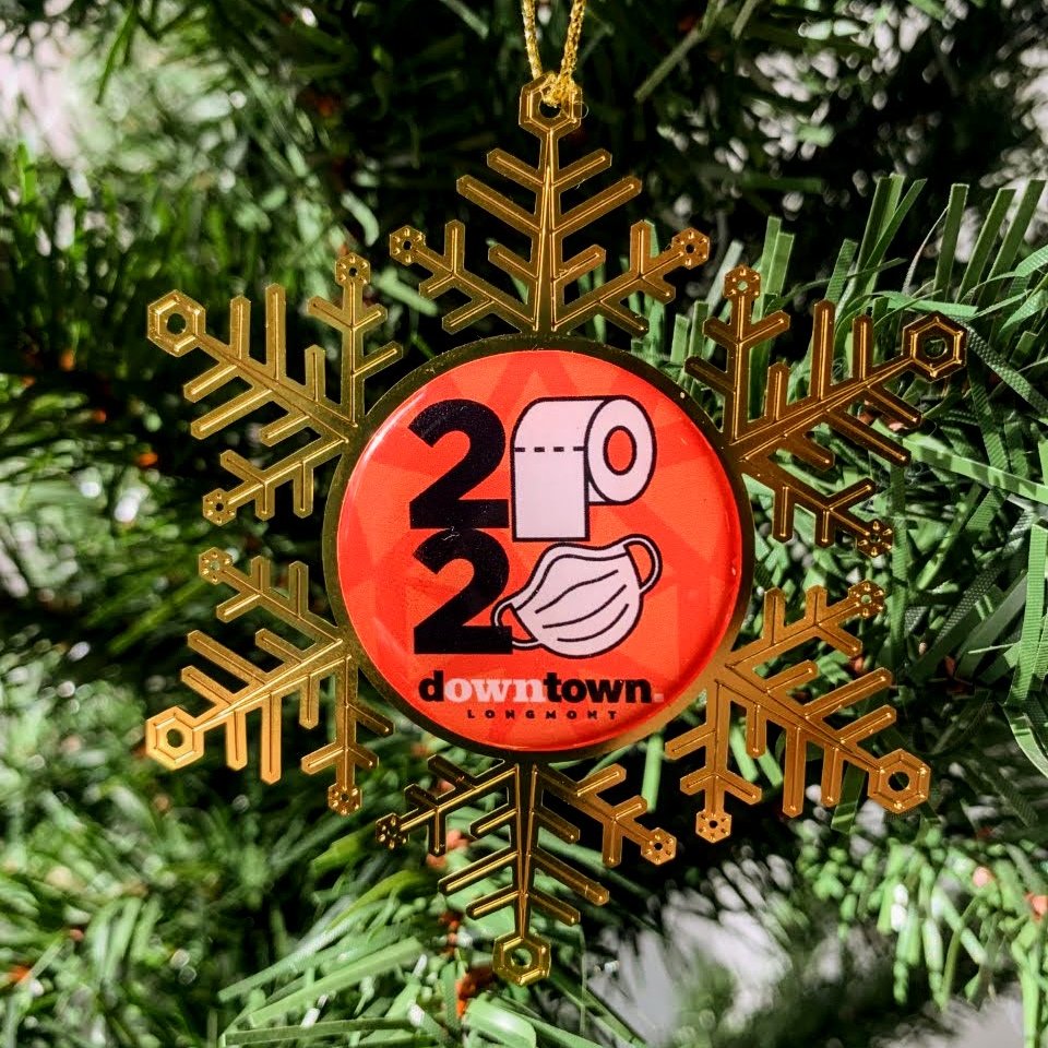 DowntownLongmnt's tweet photo. 2020 has been a memorable year to say the least. To remember everything we've been through this year, we made a 2020 Downtown #Longmont ornament! Getting your own is easy, just make a purchase at a local Downtown retailer this #SmallBusinessWeekend! https://t.co/0IPjHyy7tV https://t.co/niPiuI8r5f