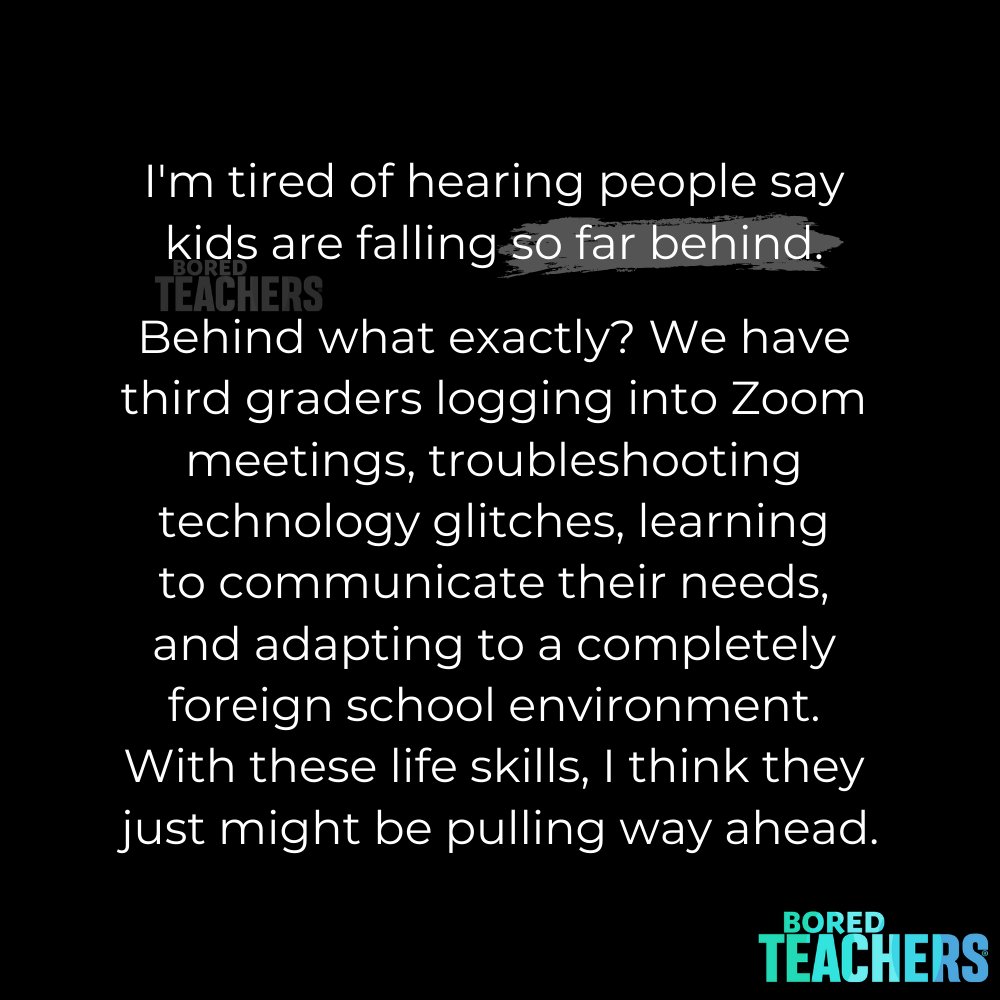 Bored_Teachers's tweet image. Real talk.