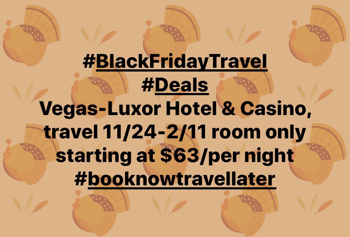 Black Friday travel deals are rolling out. Are you ready to book now and travel later? Get booked or drop a place your ready to travel to 2021!

#travel #travelagent #bayareatravelagent #calitravelagent #travelagentsrock #getbooked #booknowtravellater #booktoday