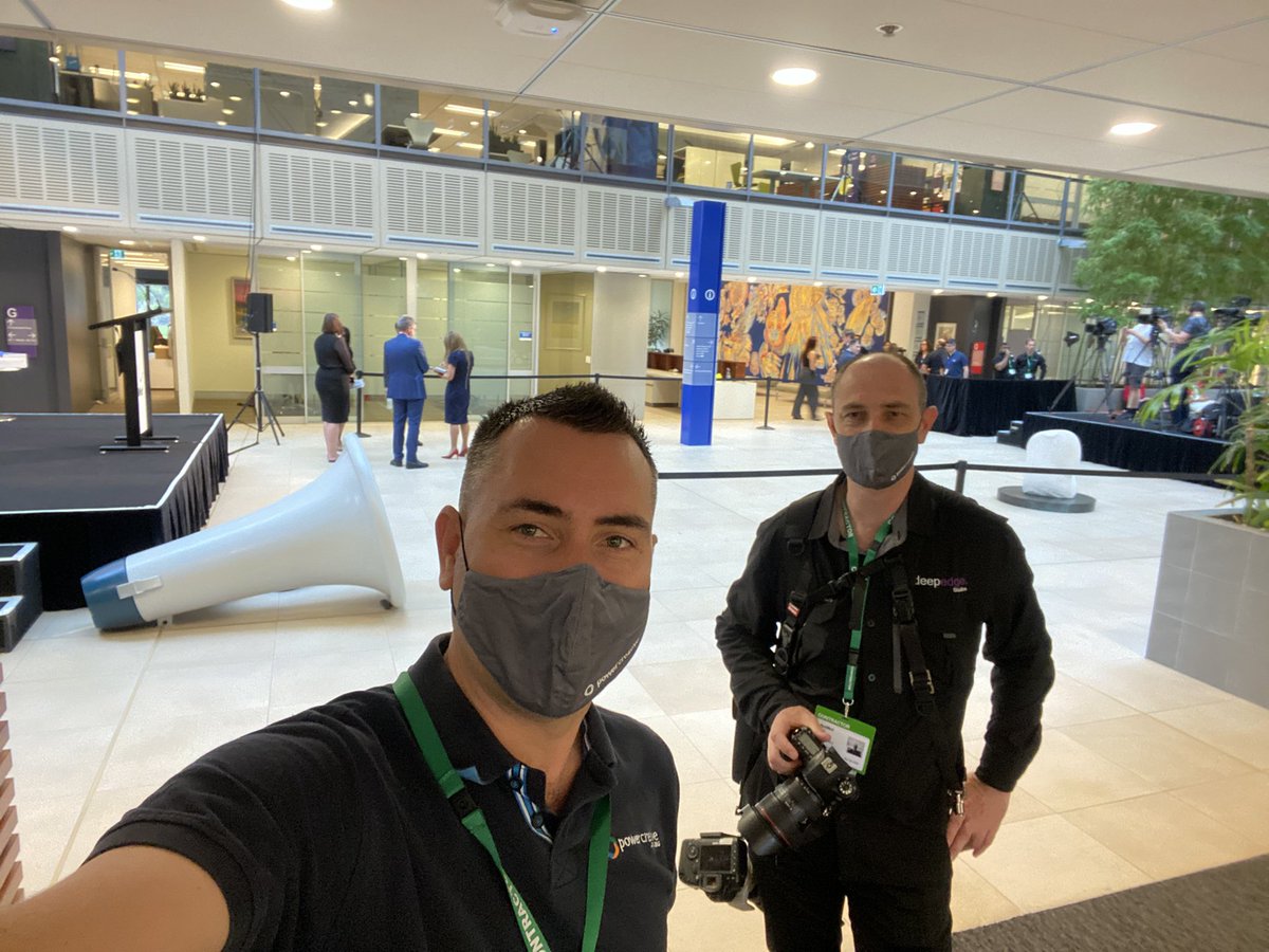 Another “proud to be Australian moment” today for our team capturing media content for <a href="/ResMed/">Resmed</a> during the visit of @GregHuntMP and <a href="/AlexHawkeMP/">Alex Hawke MP</a>